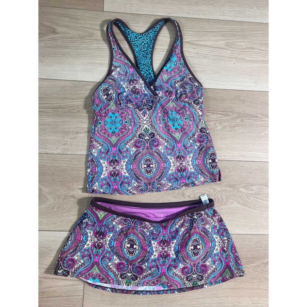 Athleta Multicolor Paisley Bikini Set